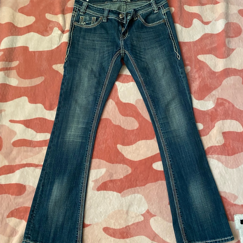 Rock & Roll Cowgirl Blue Boot Cut Jeans